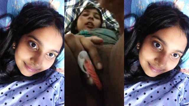 Cute Young Girl Fingiring Pussy With Pen Viral MMS