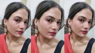 Slim Horny Indian Wife Fully Nude Showing Boobs Viral Leaked Video
