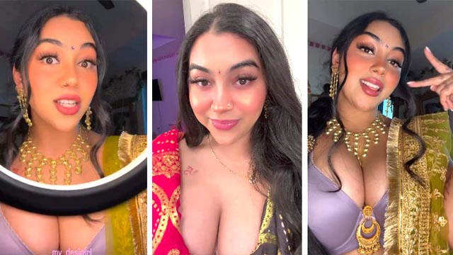 Indian NRI Influencer Vishakha Full Nude & Boobs Pressing Pink Pussy Trending Clips