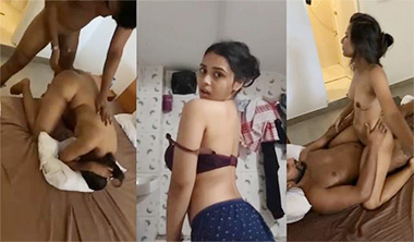 Horny Tamil Teen Babe Teasing Showing & Threesome Fucking
