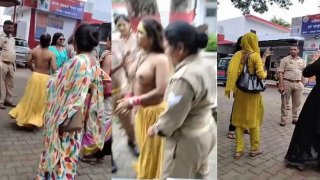 Horny Mallu Babe Walked Round Nude Police Station