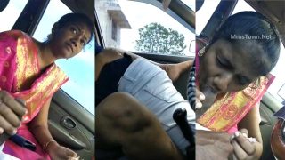 Submissive Tamil Bhabhi Blowjob Bf Dick & Fucking Inside Car
