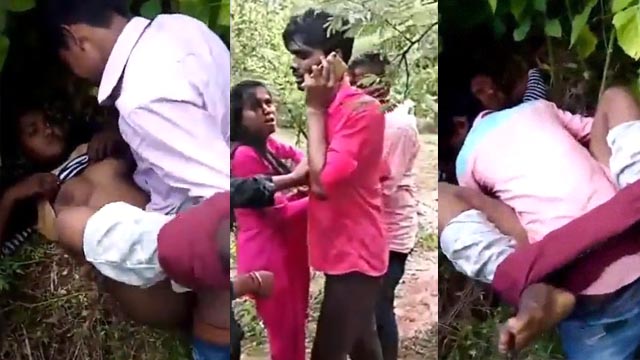 Telugu Randi Hiding in Jungle Fucking – Caught By Village People